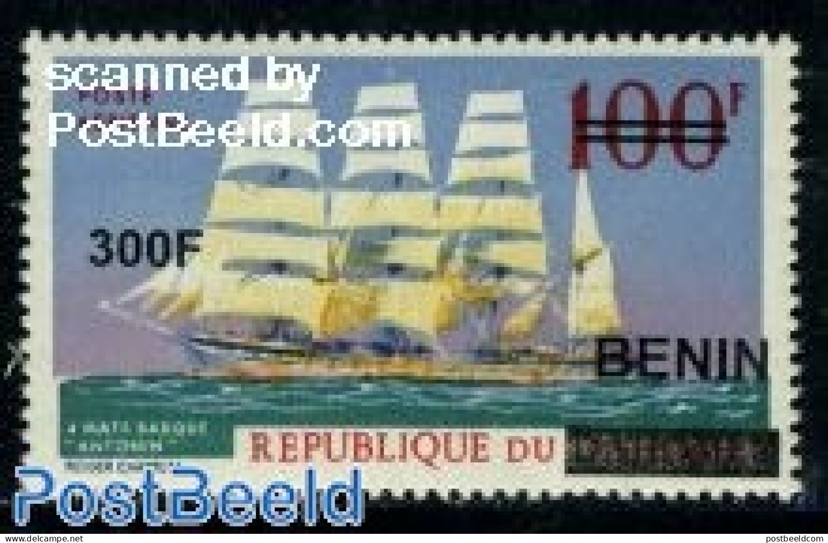 Benin 2009 Ship Overprint 1v, Mint NH, Transport - Ships And Boats - Ongebruikt