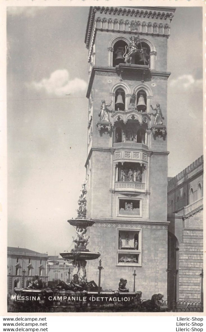 VINTAGE ORIGINAL POSTCARD ± 1950 - MESSINA CAMPANILE DETTAGLIO - Ed. CARISME - Messina