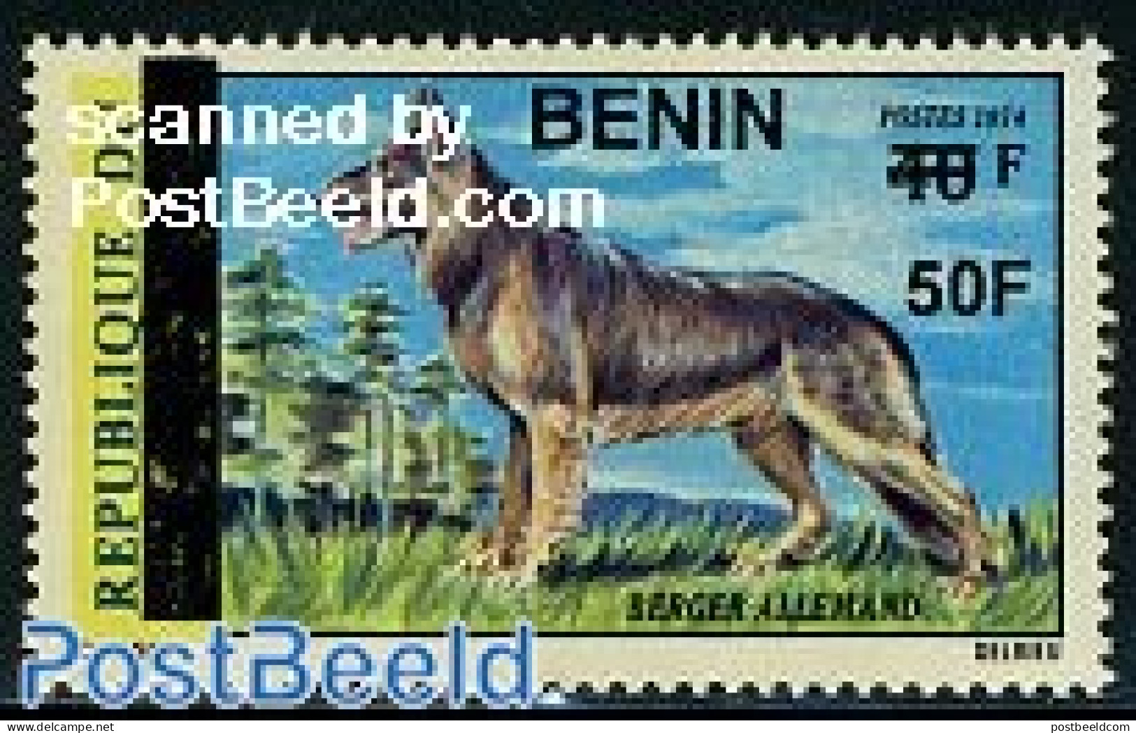 Benin 2009 Dog Overprint 1v, Mint NH, Nature - Ungebraucht