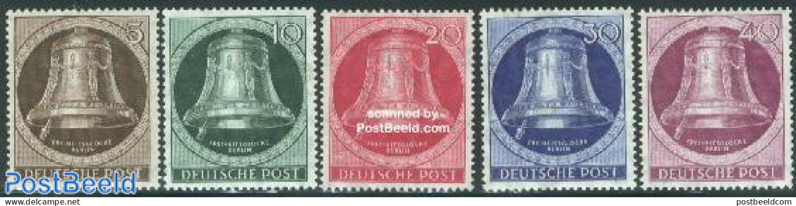 Germany, Berlin 1951 Freedom Bell 5v, Mint NH - Ungebraucht