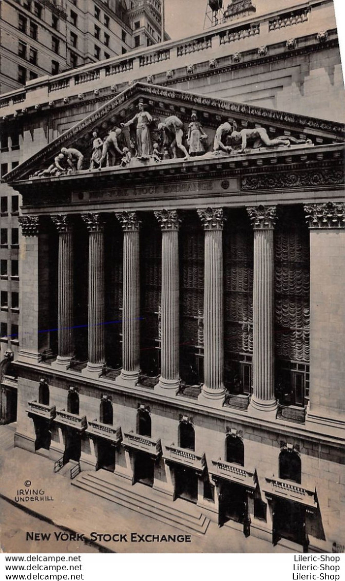 Vintage Postcard 1934 - Stock Exchange - Broad Street New York > New York City - Other & Unclassified