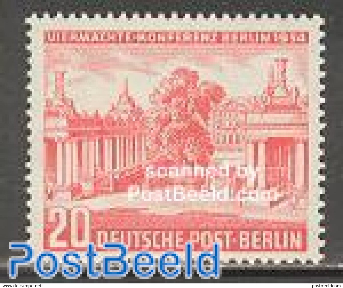 Germany, Berlin 1954 Conference Building 1v, Mint NH, Art - Architecture - Unused Stamps