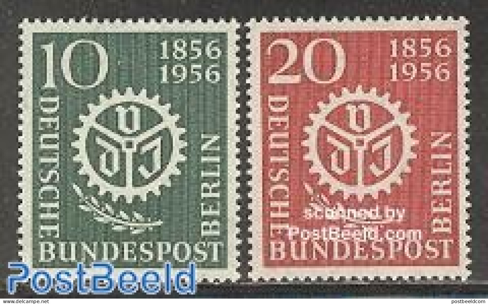 Germany, Berlin 1956 German Engineers 2v, Mint NH - Unused Stamps