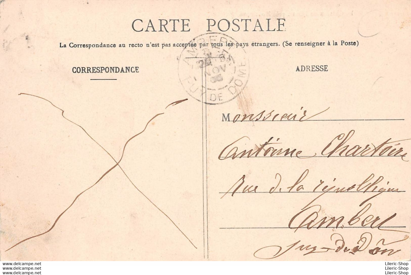ENVIRONS DE MONLUÇON (03) CPA 1905 - Le Château De L'Ours - Librairie LAFORÊT - Other & Unclassified