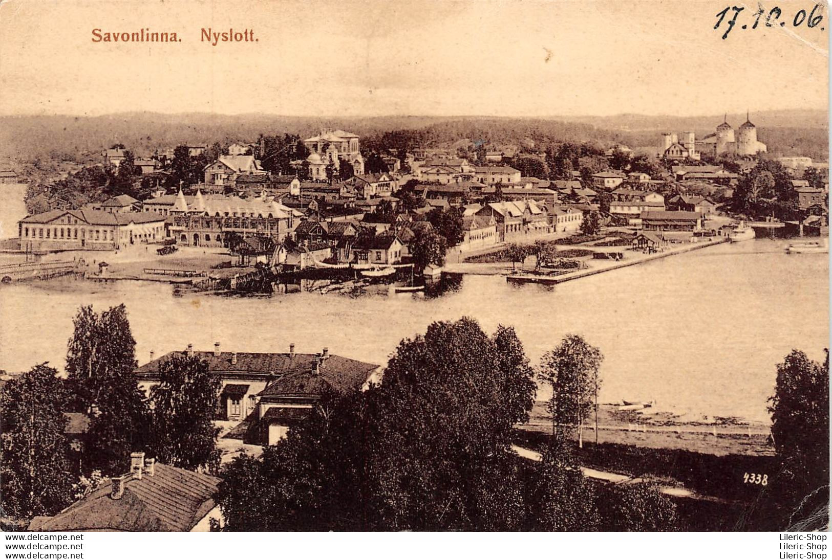 CPA 1906 - FINLAND - Real Photo Postcard - SAVONLINNA - Nyslott - Inde