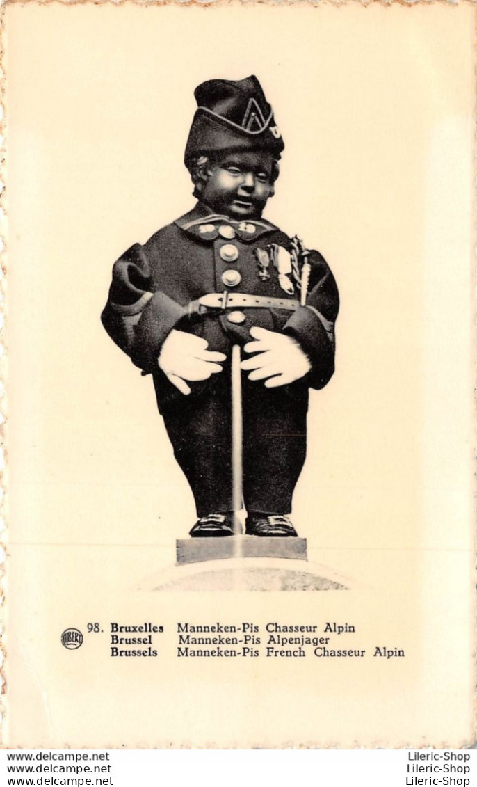 BELGIQUE BELGIË►BRUXELLES►±1950►MANNEKEN-PIS EN CHASSEUR ALPIN►N°98►ÉDIT. A.DOHMEN - Monuments, édifices