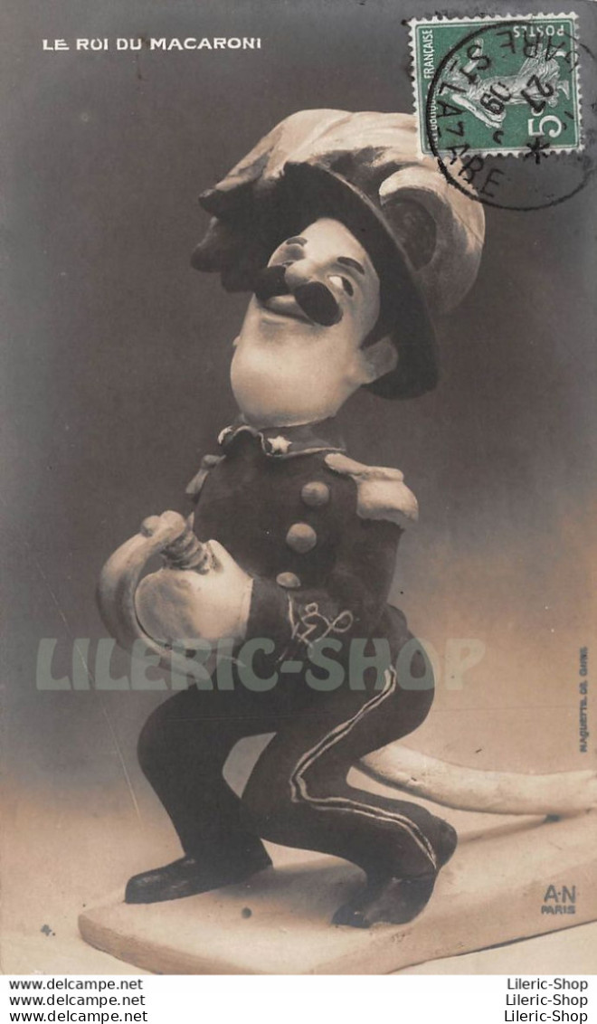 CPA 1909 - Maquette Du Sculpteur César GIRIS - VICTOR-EMMANUEL III, Roi Du Macaroni - Éd. A.N - Satiriques