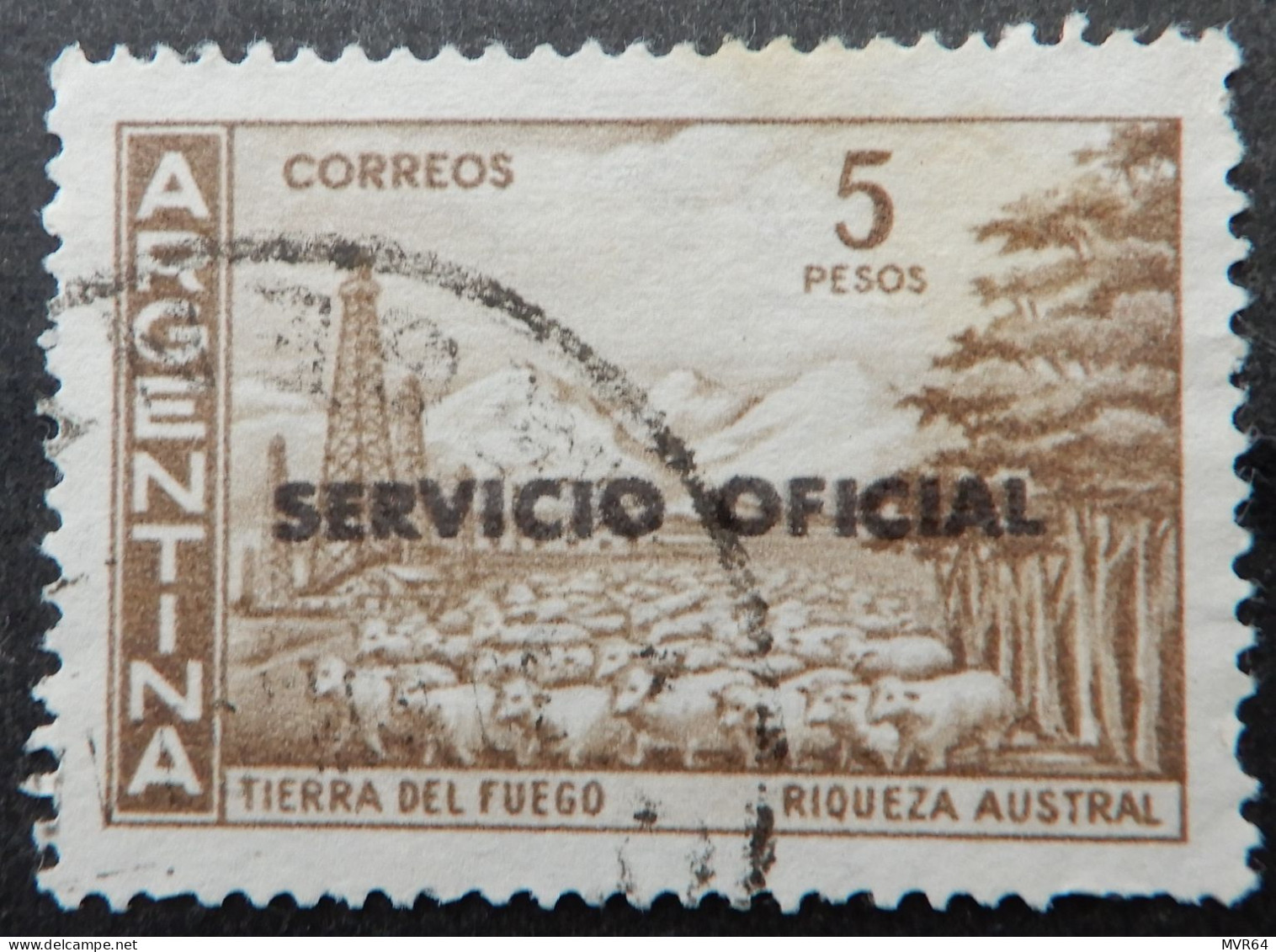 Argentinië Argentinia A 1959 (1) Tierra Del Fuego Riqueza Austral - Oblitérés