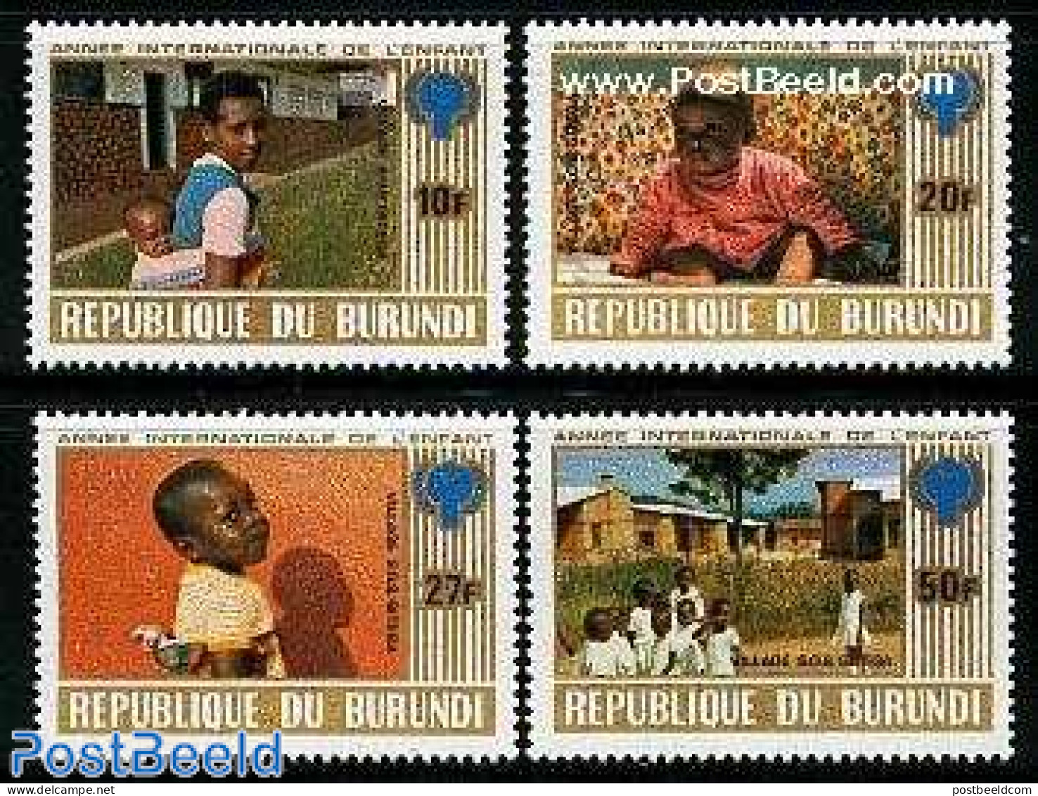 Burundi 1979 Int. Year Of The Child 4v, Mint NH, Various - Year Of The Child 1979 - Other & Unclassified