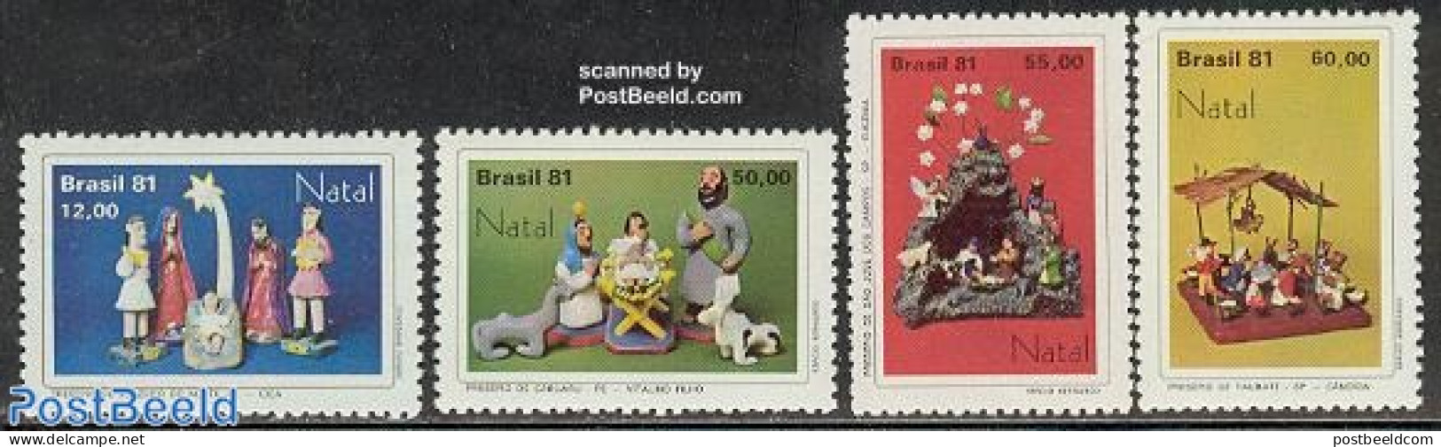 Brazil 1981 Christmas 4v, Mint NH, Religion - Christmas - Unused Stamps