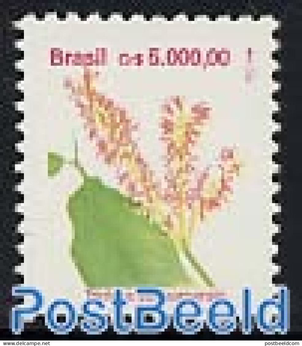 Brazil 1992 Flower 1v, Normal Paper, Mint NH, Nature - Flowers & Plants - Nuevos