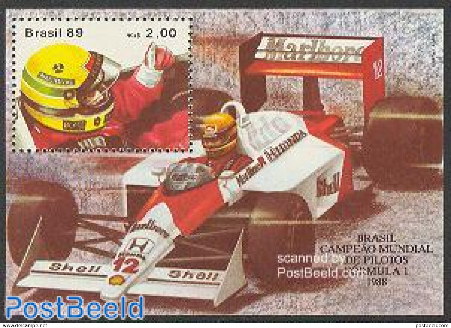 Brazil 1989 Formula 1 S/s, Mint NH, Sport - Transport - Autosports - Sport (other And Mixed) - Automobiles - Neufs
