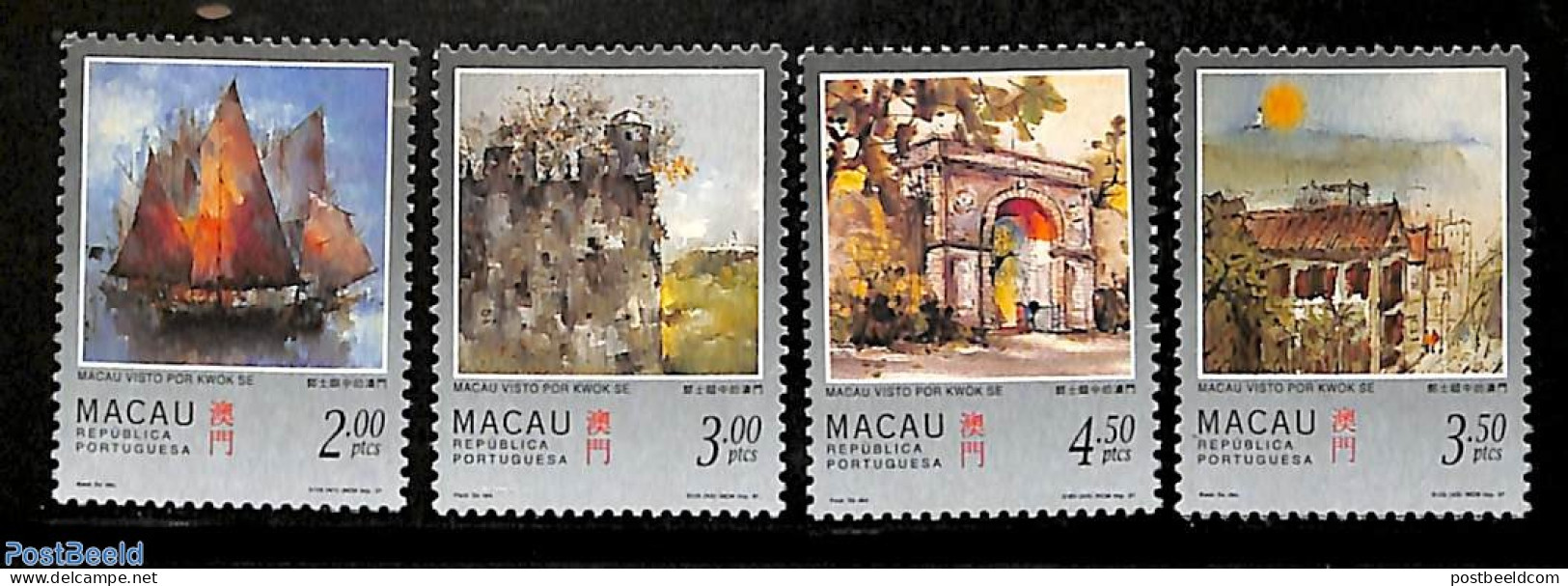 Macao 1997 Kwok Se Paintings 4v, Mint NH - Ongebruikt