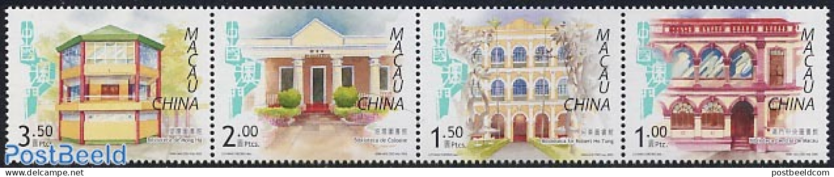 Macao 2005 Libraries 4v [:::] Or [+], Mint NH, Art - Libraries - Unused Stamps