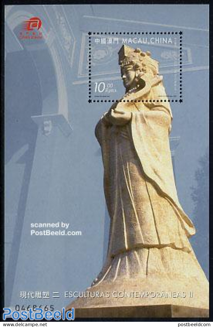 Macao 2000 Sculptures S/s, Mint NH, Art - Sculpture - Unused Stamps