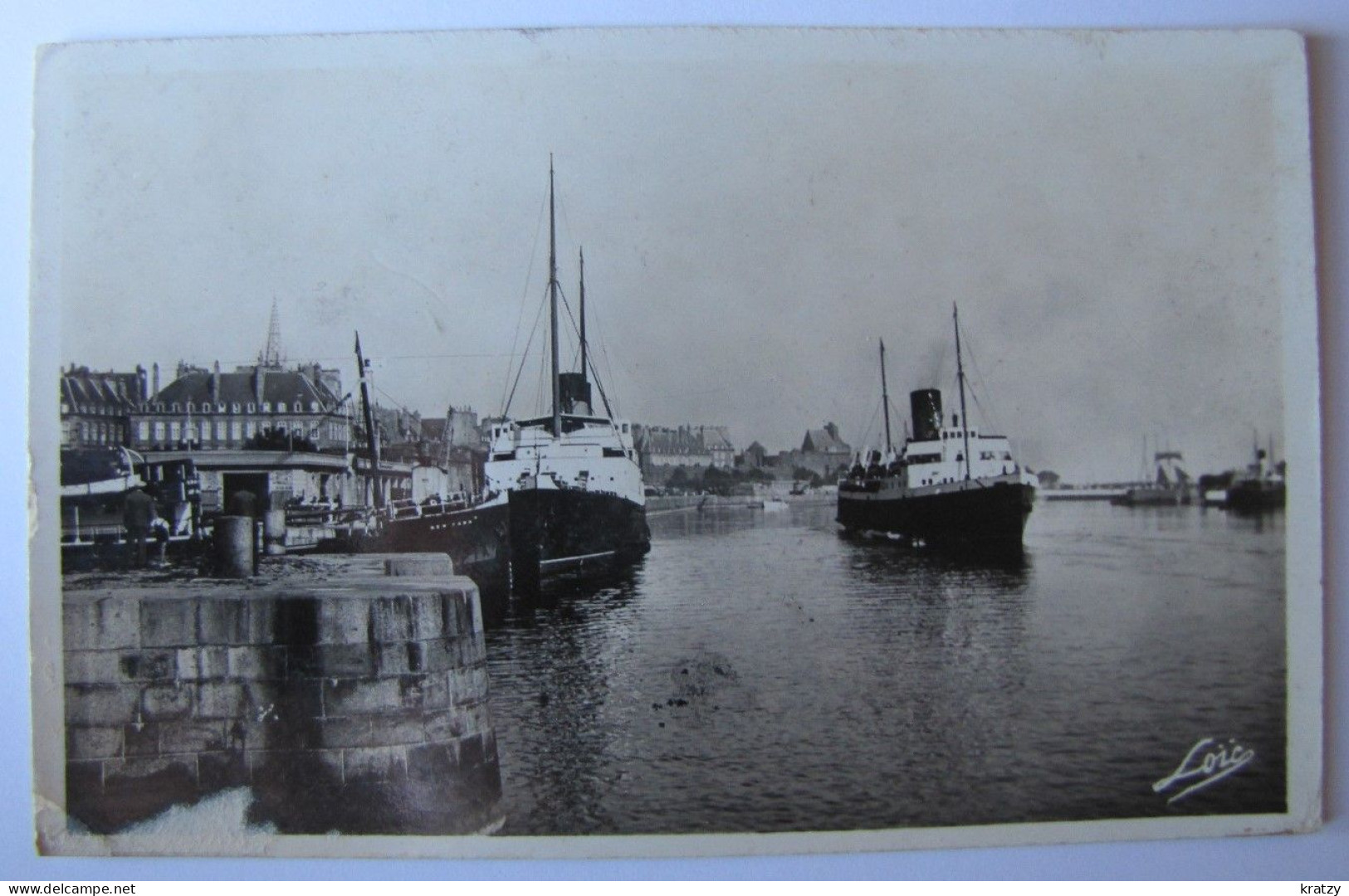 FRANCE - ILLE ET VILAINE - SAINT-MALO - Le Bassin Et La Gare Maritime - 1937 - Saint Malo