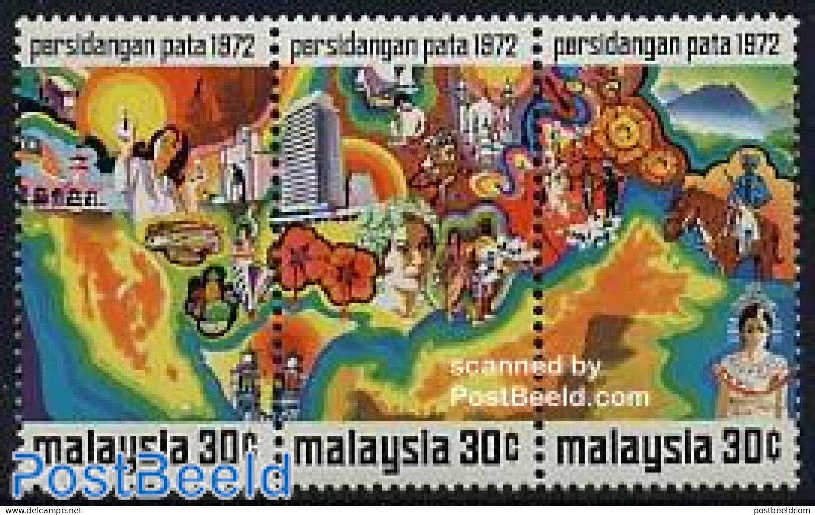 Malaysia 1972 PATA 3v [::], Mint NH, Various - Tourism - Other & Unclassified