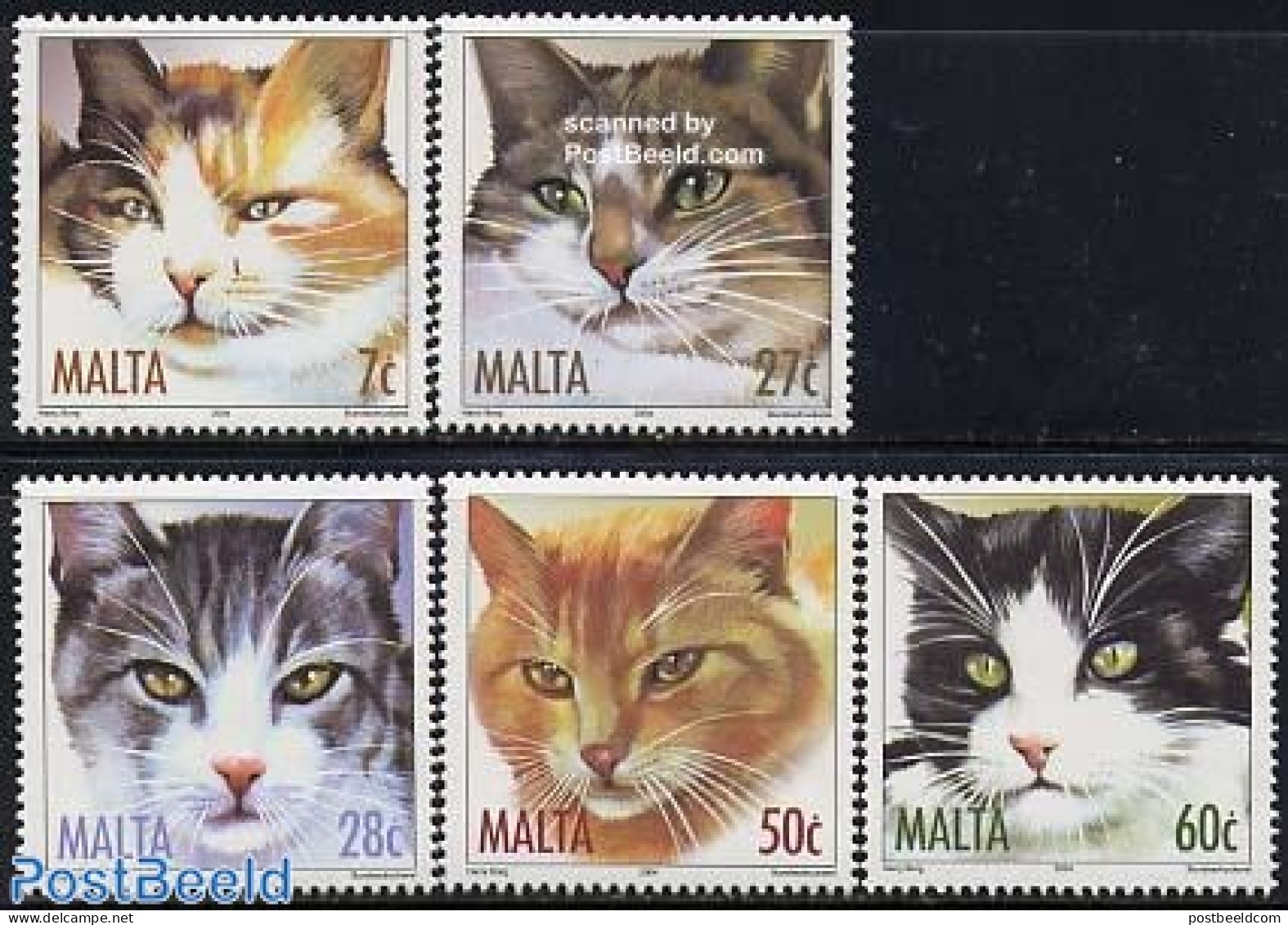 Malta 2004 Cats 5v, Mint NH, Nature - Cats - Malta