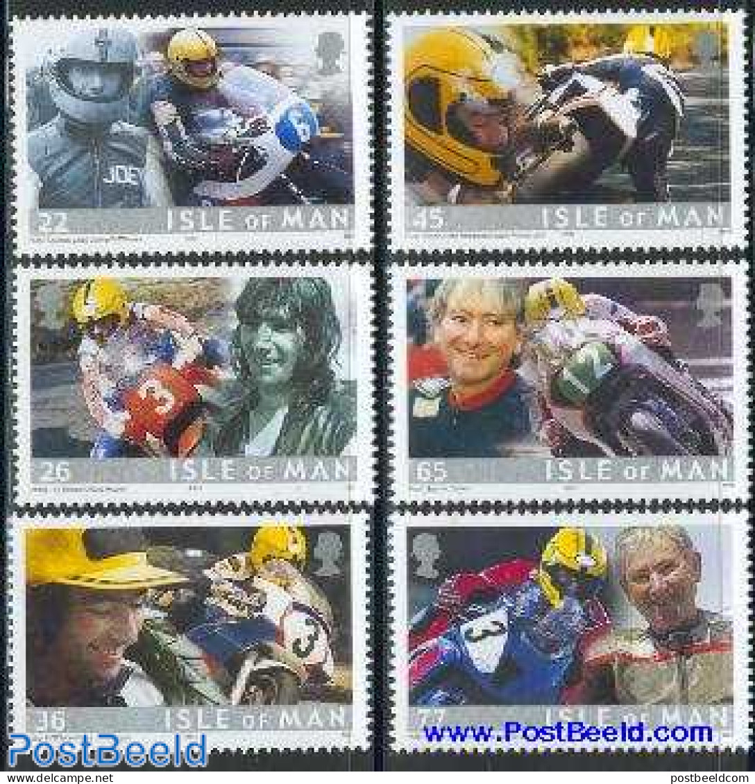 Isle Of Man 2001 Joey Dunlop 6v, Mint NH, Sport - Transport - Sport (other And Mixed) - Motorcycles - Motos