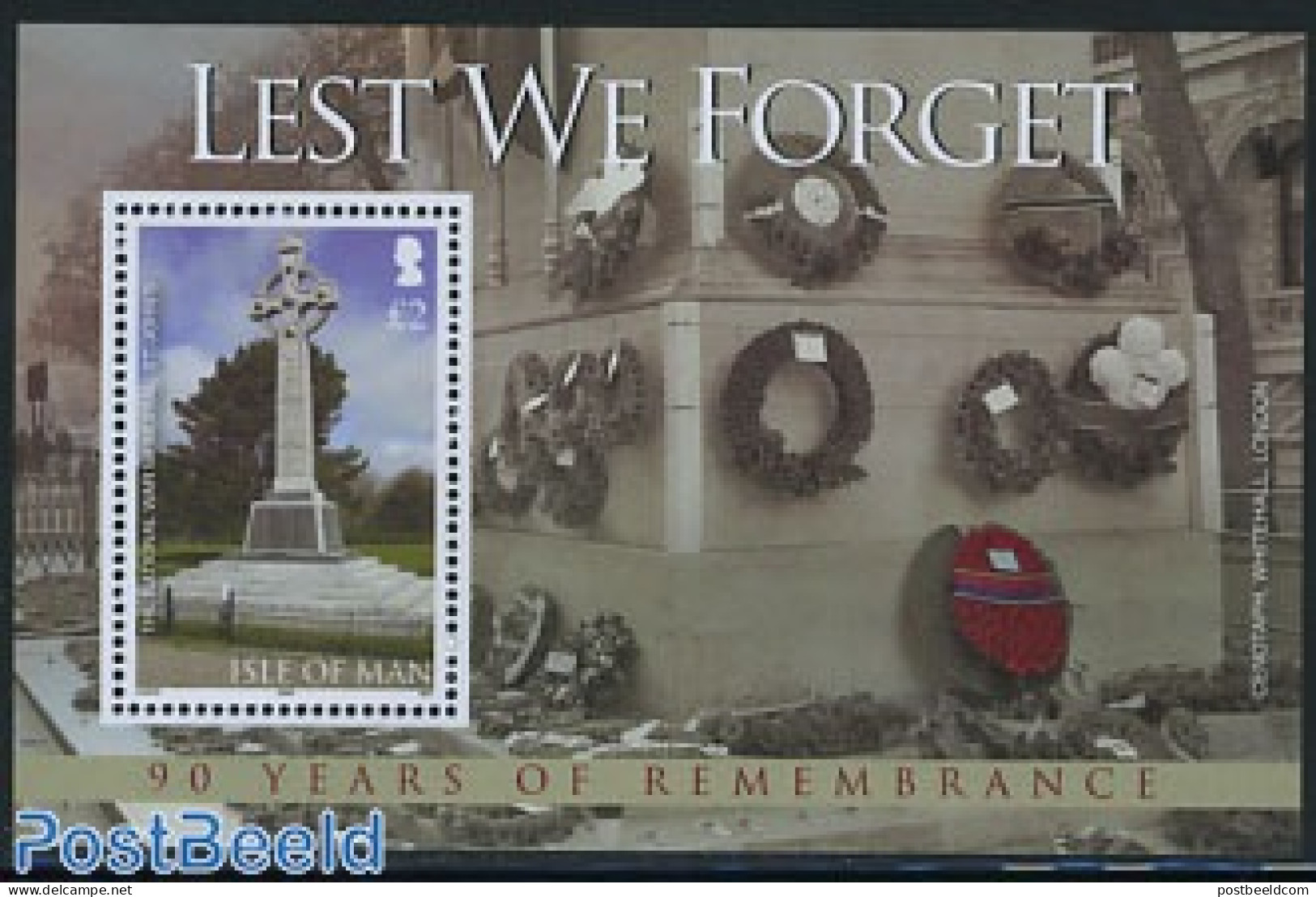 Isle Of Man 2008 Lest We Forget S/s, Mint NH, History - History - World War I - Guerre Mondiale (Première)