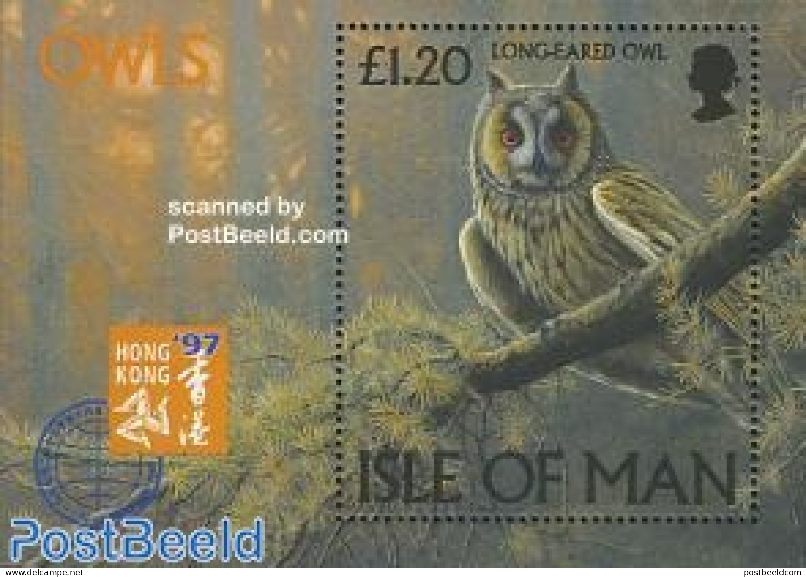 Isle Of Man 1997 Owls S/s, Mint NH, Nature - Birds - Owls - Isle Of Man