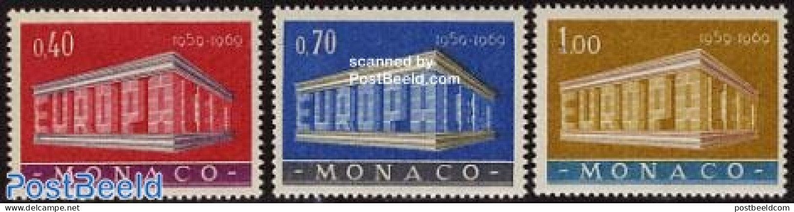 Monaco 1969 Europa 3v, Mint NH, History - Europa (cept) - Ungebraucht