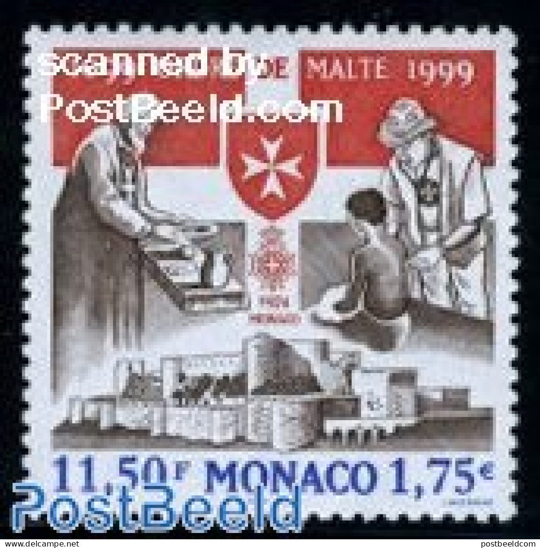 Monaco 1999 Malteser Order 1v, Mint NH, Health - St John - Ongebruikt
