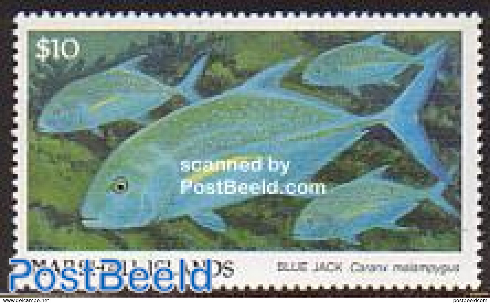 Marshall Islands 1989 Definitive Fish 1v, Mint NH, Nature - Fish - Fishes