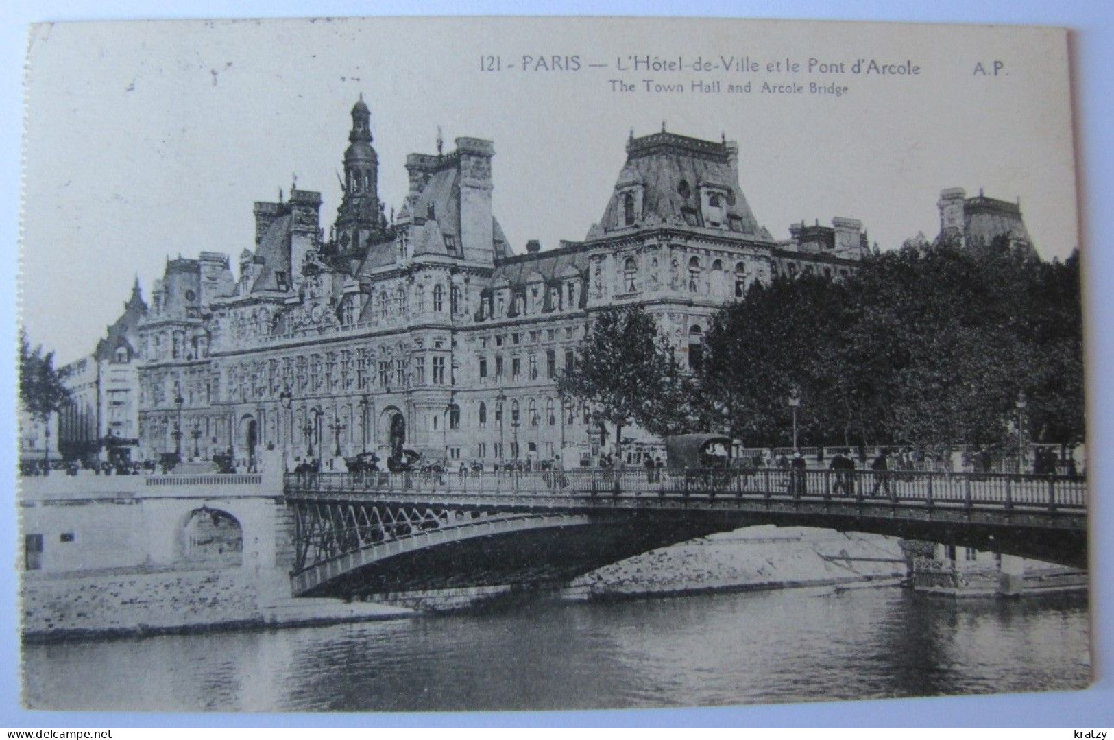 FRANCE - PARIS - Le Pont D'Arcole Et L'Hôtel De Ville - 1938 - Brücken