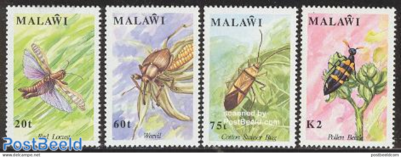 Malawi 1991 Insects 4v, Mint NH, Nature - Insects - Malawi (1964-...)