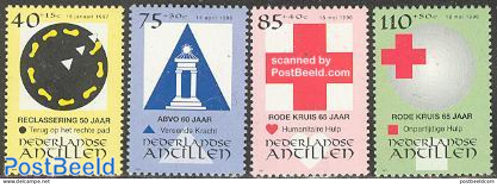 Netherlands Antilles 1997 Social Welfare 4v, Mint NH, Health - Red Cross - Rode Kruis