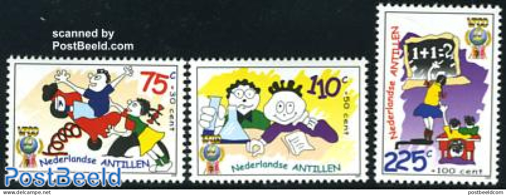 Netherlands Antilles 2000 Social Welfare 3v, Mint NH, Science - Various - Chemistry & Chemists - Education - Toys & Ch.. - Chimie