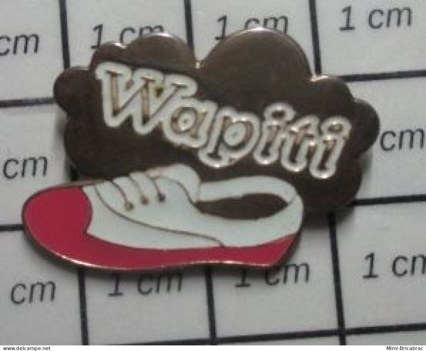 711e Pin's Pins / Beau Et Rare / MARQUES / CHAUSSURES FEMME BICOLORES WAPITI Variante Rose/rouge - Marques