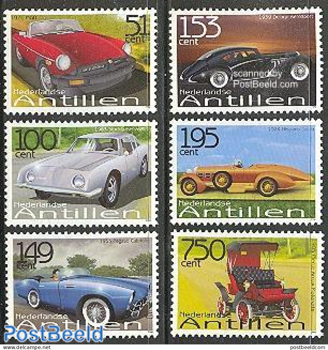 Netherlands Antilles 2006 Automobiles 6v (MG,Delage,Hispano Suiza,Pegaso,, Mint NH, Transport - Automobiles - Voitures