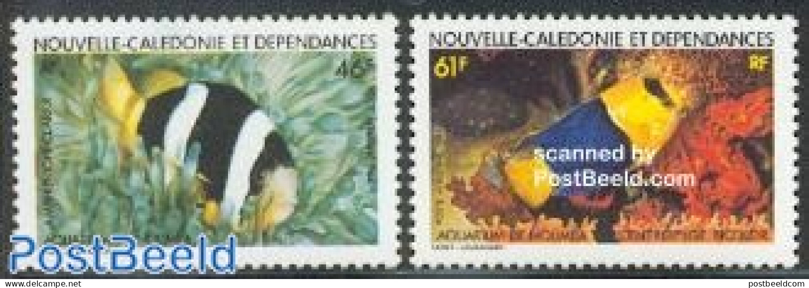 New Caledonia 1984 Noumea Aquarium 2v, Mint NH, Nature - Fish - Neufs