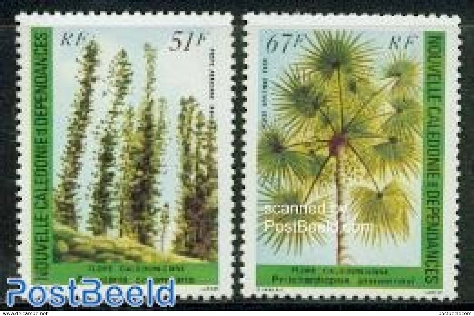 New Caledonia 1984 Flora 2v, Mint NH, Nature - Flowers & Plants - Trees & Forests - Neufs