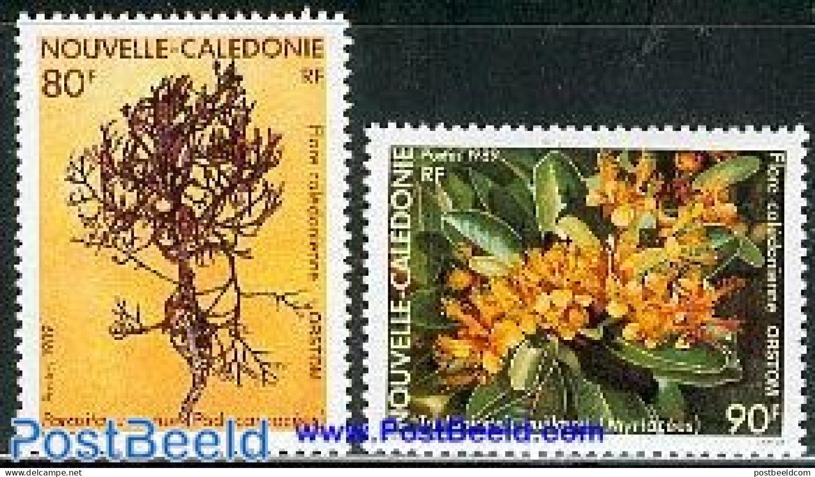 New Caledonia 1989 Flora 2v, Mint NH, Nature - Flowers & Plants - Ungebraucht