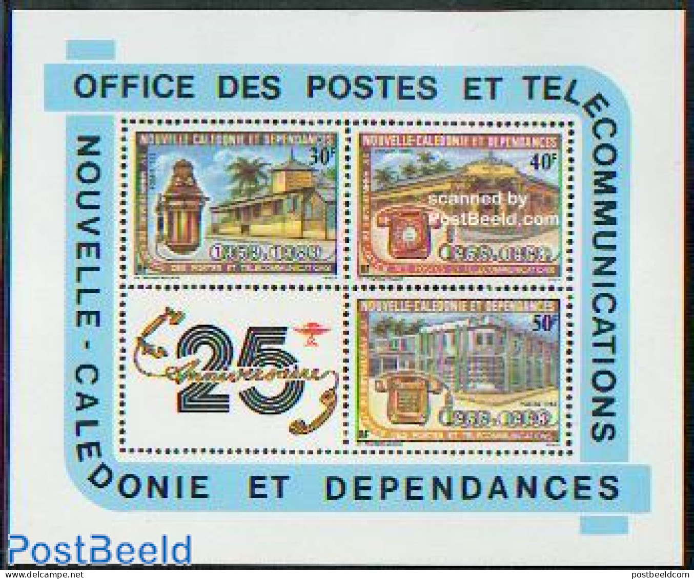 New Caledonia 1983 Post & Telephone S/s, Mint NH, Science - Telecommunication - Post - Neufs