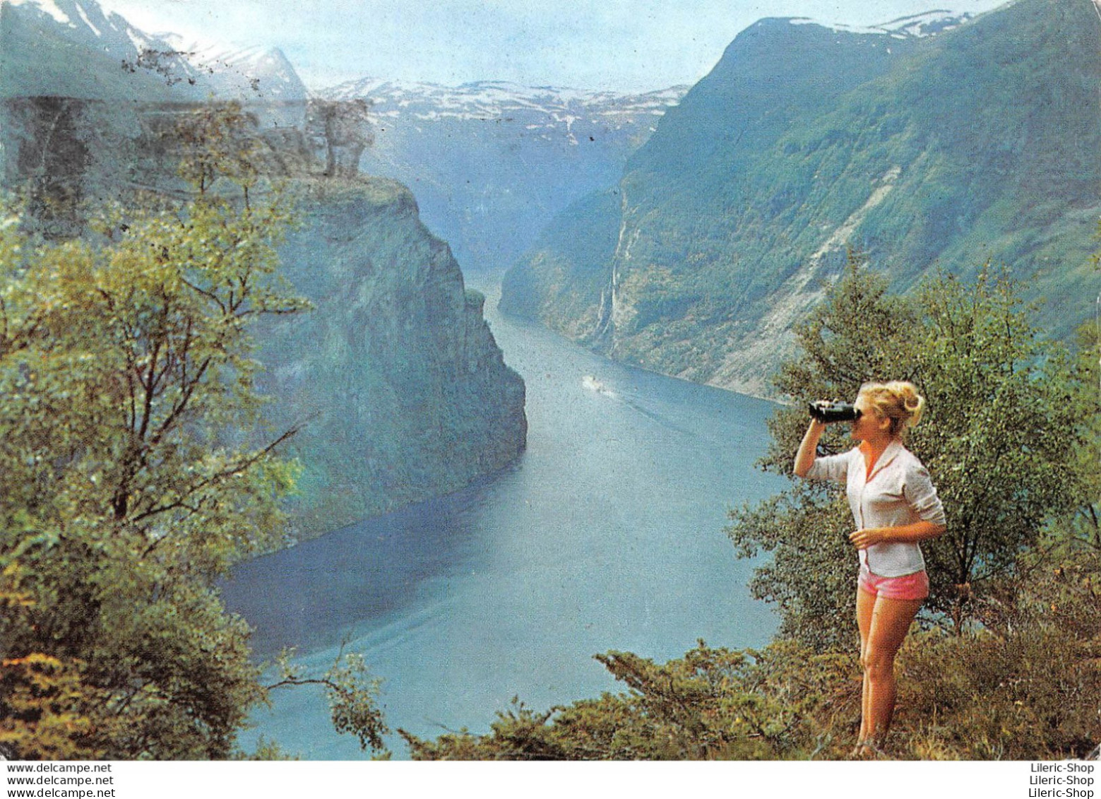 AMORA Prospection - ESCALE EN NORVEGE Geiranger Fjord Timbrée Oblitérée "OSLO" 1967  - Advertising