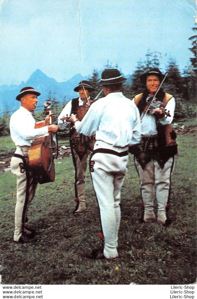 AMORA Prospection -ESCALE EN POLOGNE Musicians - Région De Zakopane -Timbrée, Oblitérée " Warszaw" 1958 ~  - Publicité