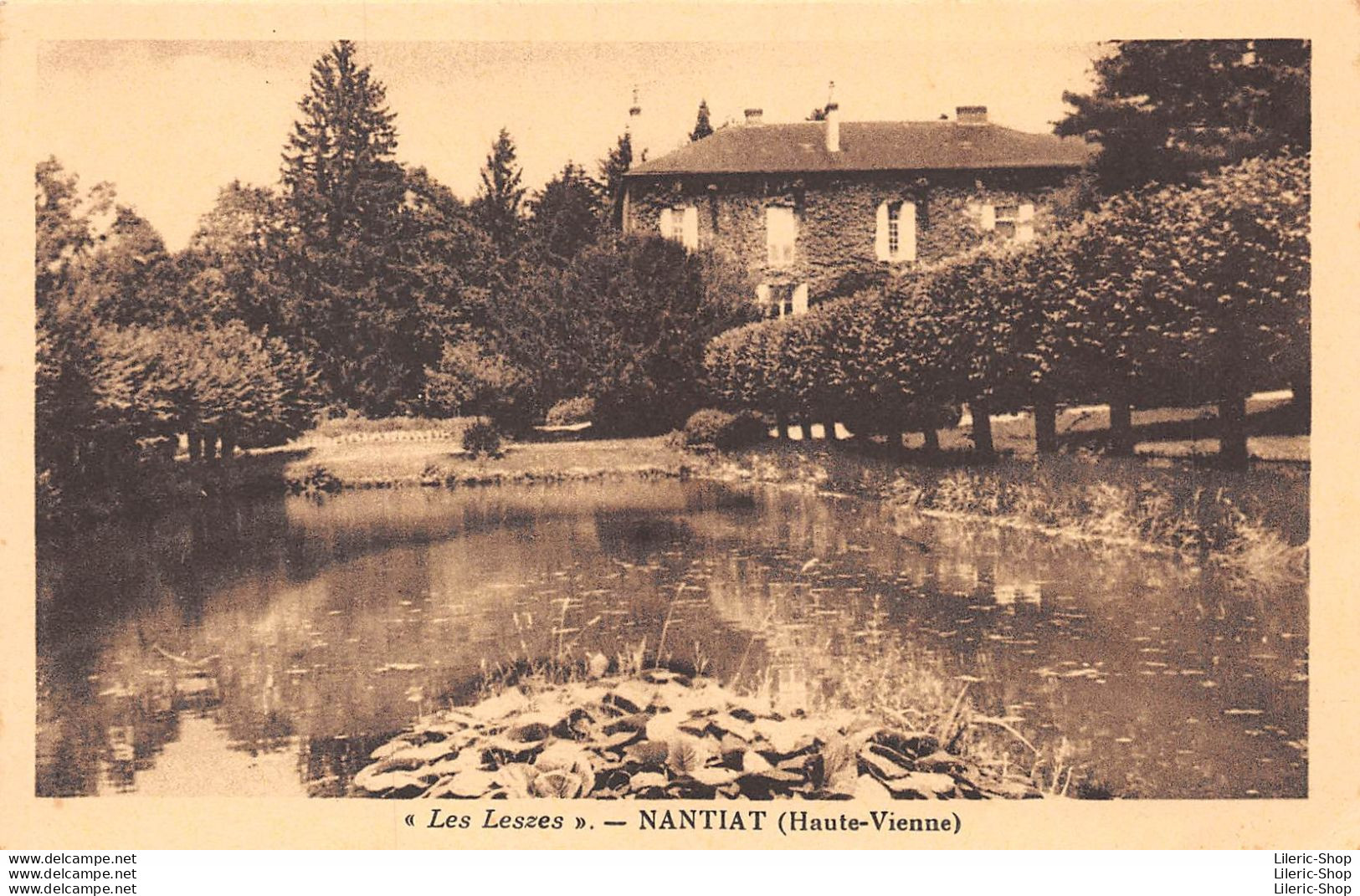 Nantiat (He-Vienne) - Cpa ▬ INTROUVABLE !!! ▬ " Les Leszes " Signature A.G FERNBERG - Nantiat