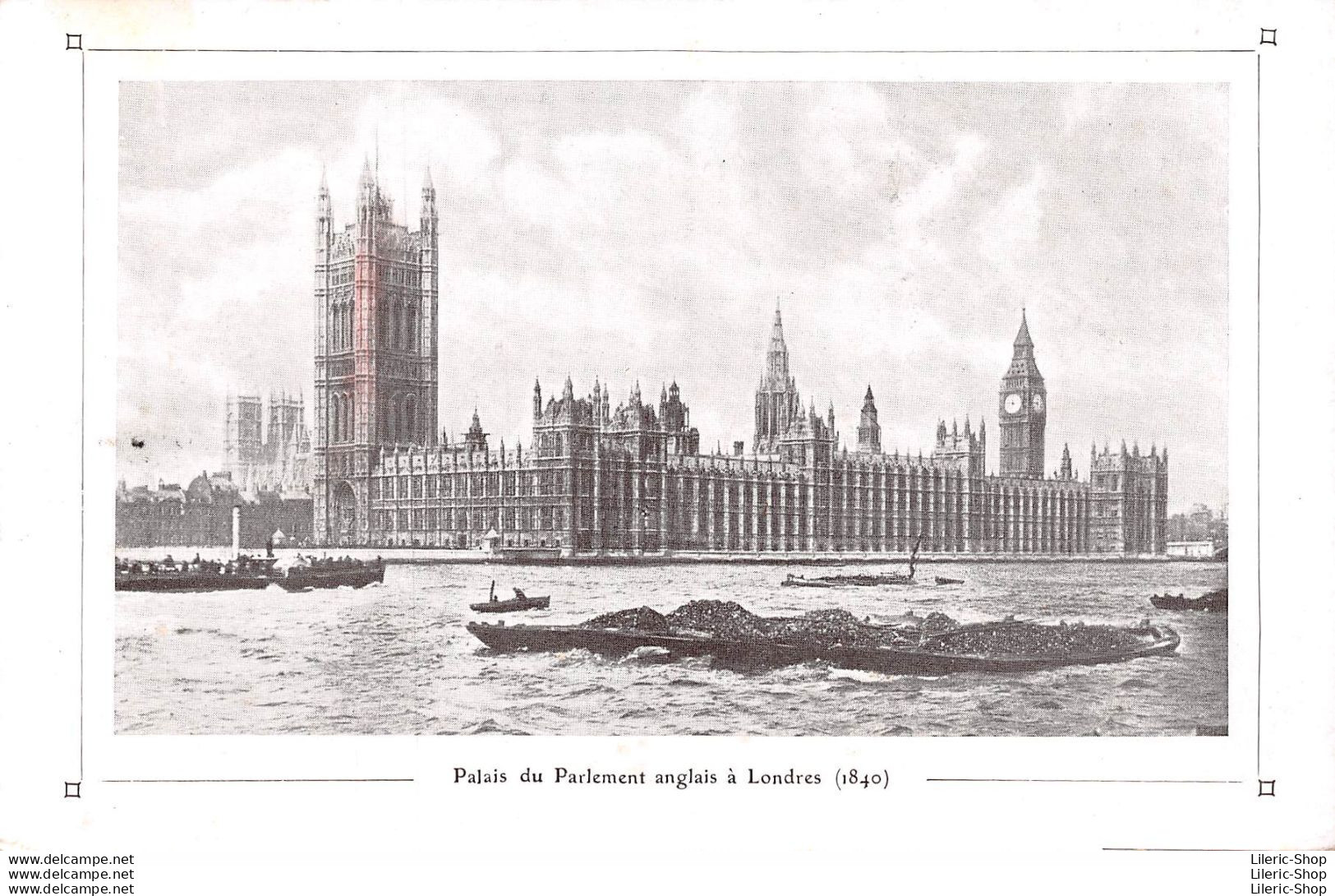 CPA RÉCOMPENSE SCOLAIRE - Pho . N. D.  Palais Du Parlement Anglais A Londres (1840) - Houses Of Parliament