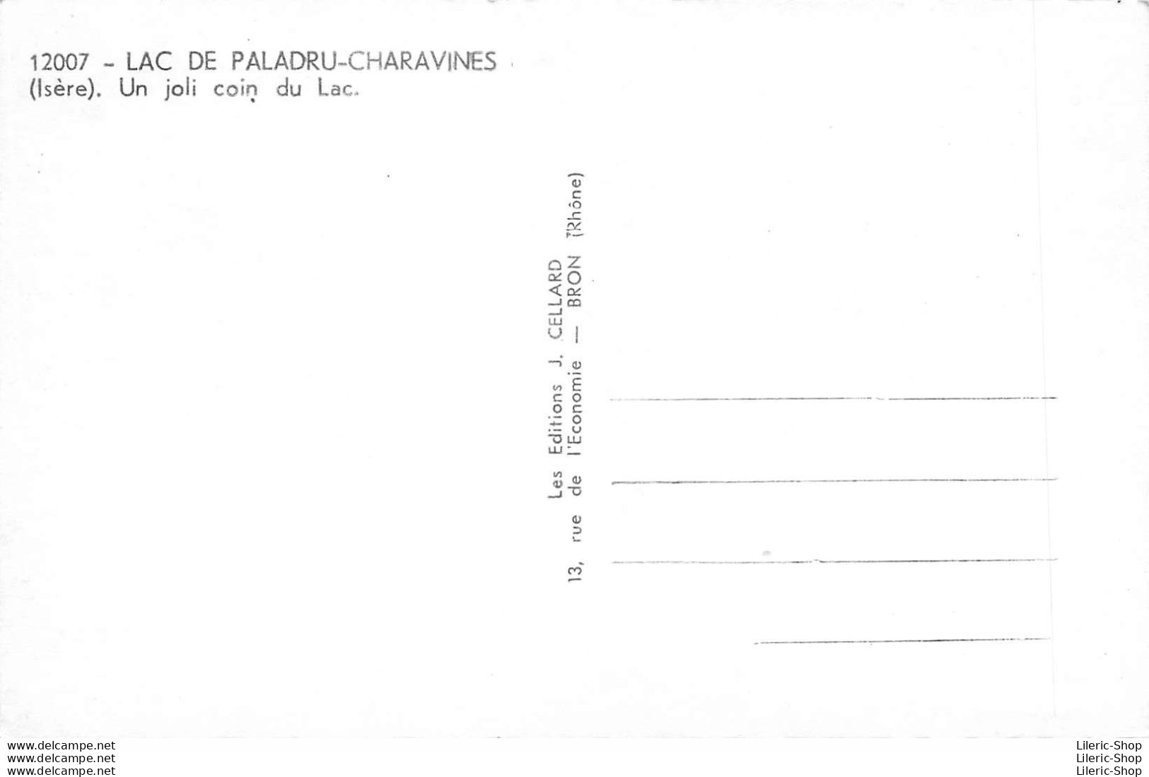12007 - LAC DE PALADRU-CHARAVINES  (Isere). Un Joli Coin Du Lac. Canoé - Enfants - Les Editions J. CELLARD - Paladru