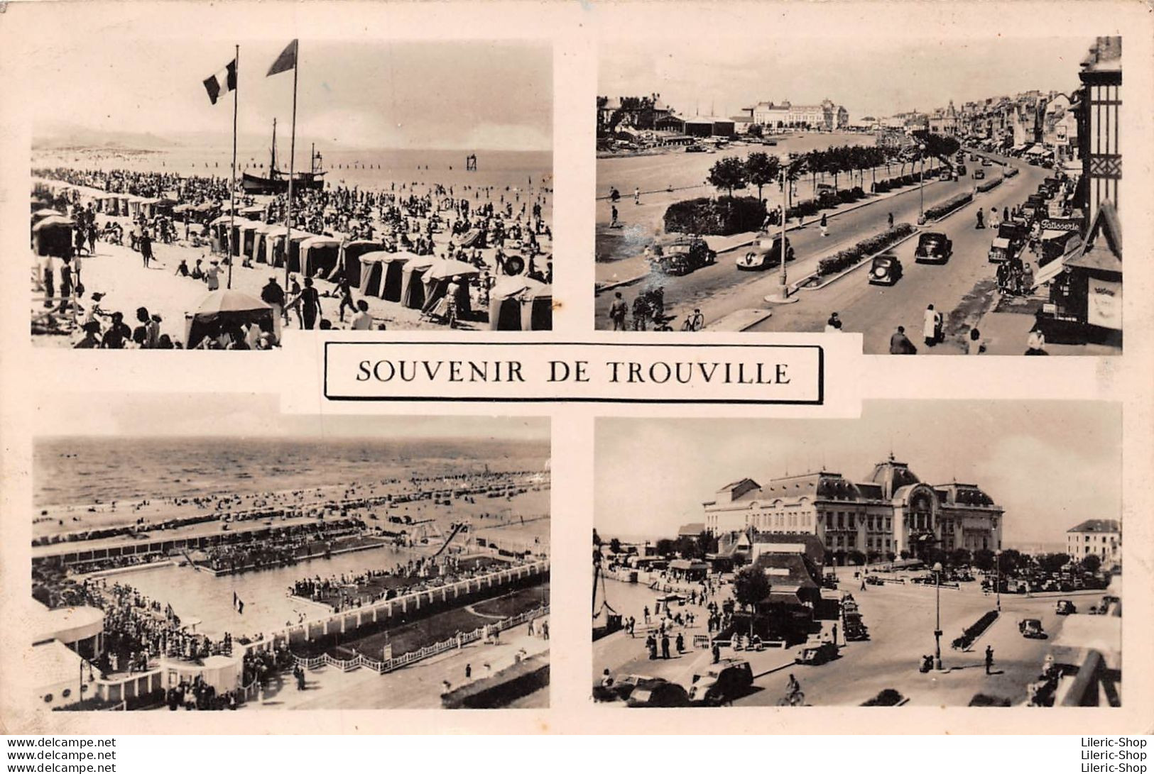 SOUVENIR DE TROUVILLE (14) MULTIVUES (51) G. DUPUIS . Librairie Normande - Trouville