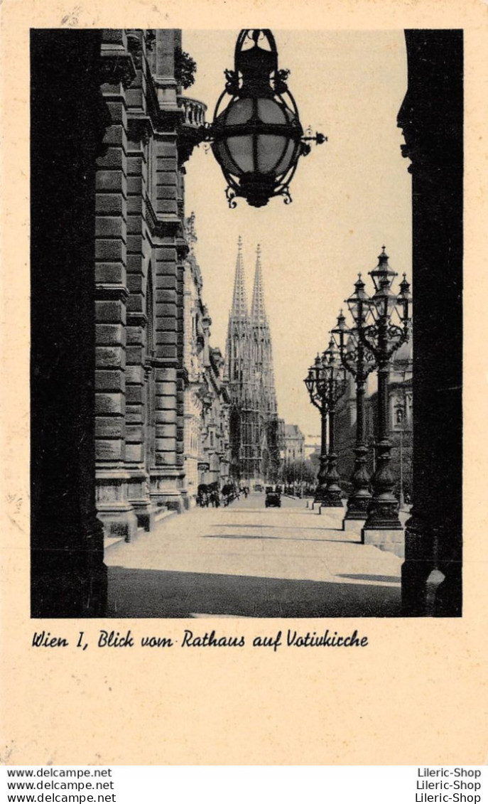 AK 1952 Wien I, Blick Vom Rathaus Auf Votiukicche - Allierte Zenzurstelle  - P. Ledermann, Wien - Other & Unclassified
