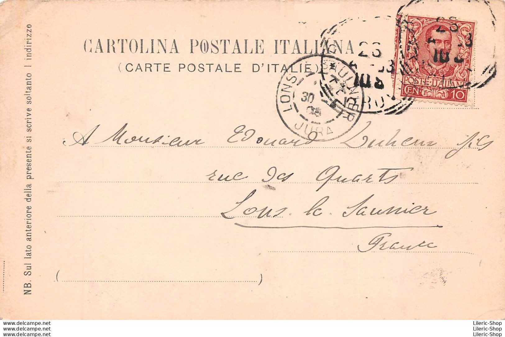 Cartolina 1903 Palermo - Costumi Siciliani (aquaiolo) Marchand D'eau - Marchands