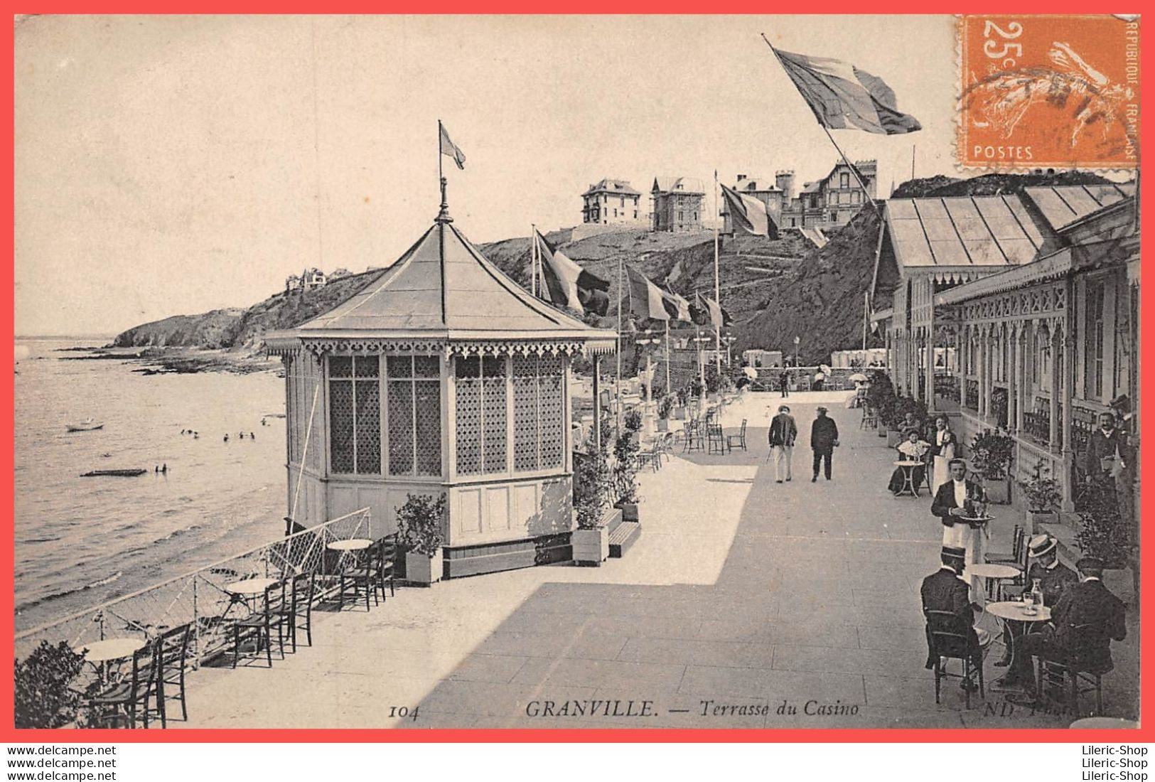 GRANVILLE (50) - Cpa 1929 -  Terrasse Du Casino - Éd. ND. Photo. - Granville
