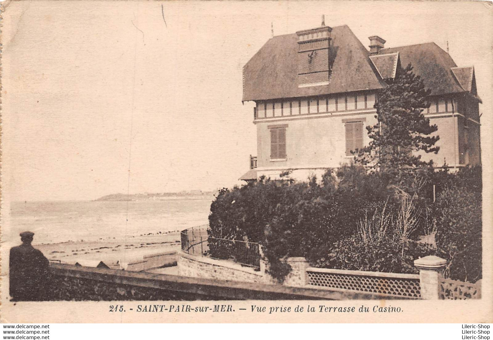 Saint-Pair-sur-Mer (50) Cpa 1925 Vue Générale Prise De La Terrasse Du Casino - Édit. LECOTTELEY, Granville  - Saint Pair Sur Mer