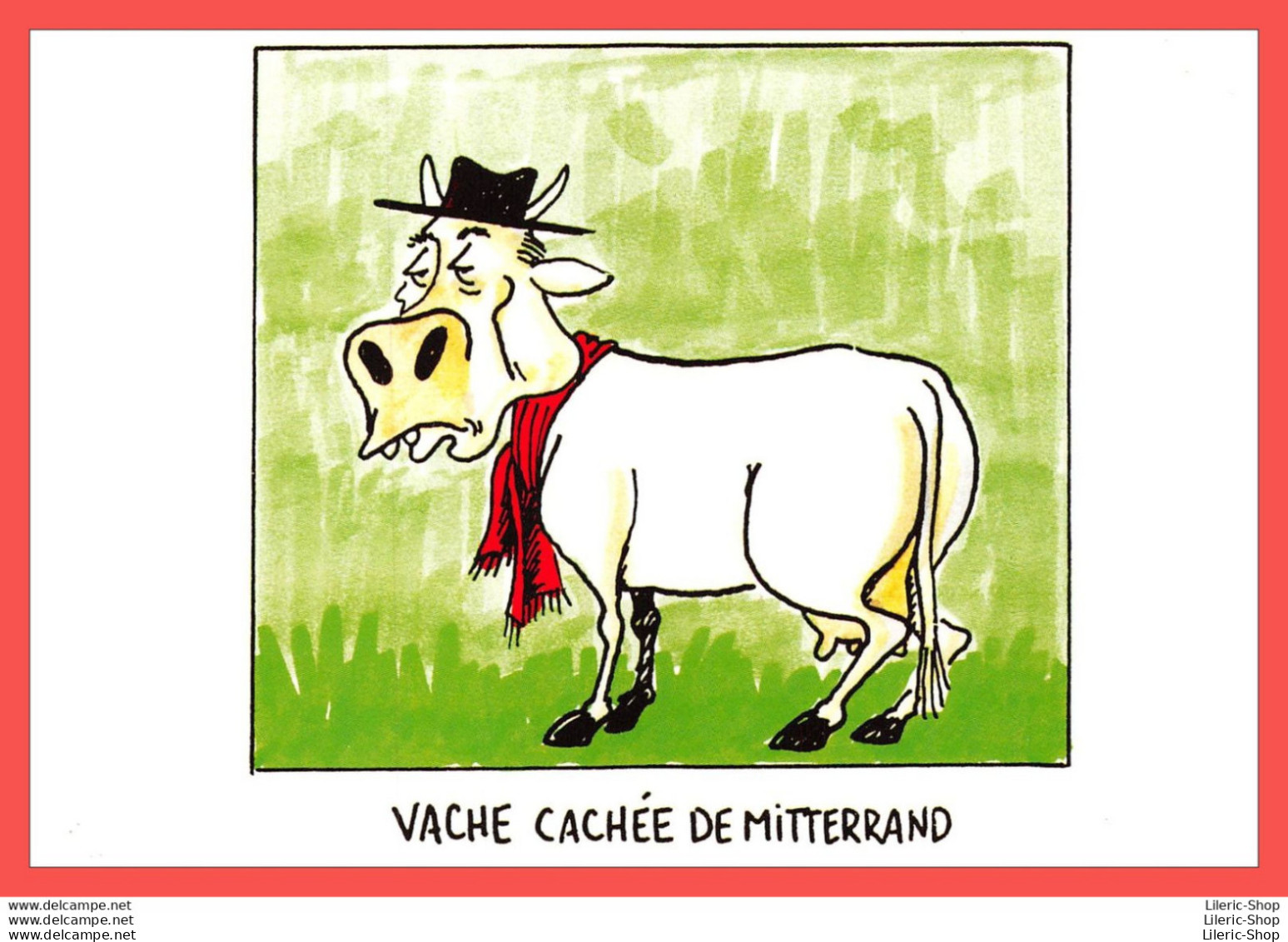 Michel CAMBON " Drôles De Vaches " CPM N° CA30 Label Images, Vache Cachée De Mitterand   - Contemporánea (desde 1950)