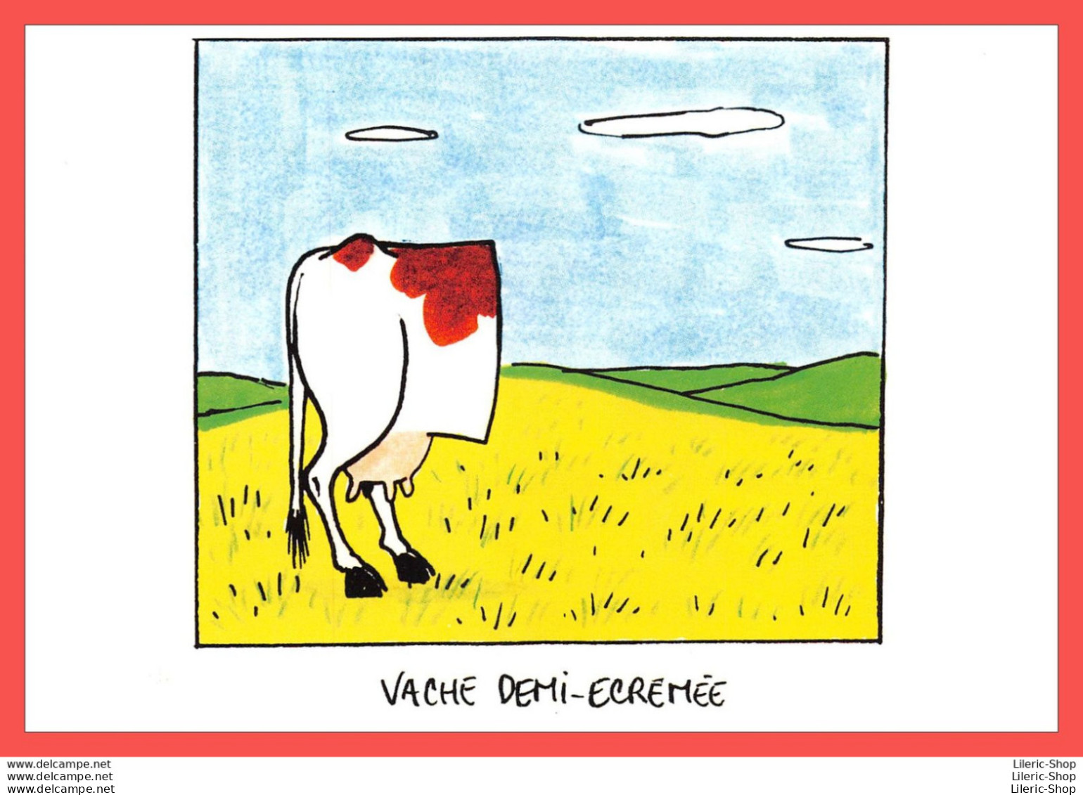 Michel CAMBON " Drôles De Vaches " CPM N° CA22 Label Images, Vache Demi-Écrèmée - Contemporary (from 1950)